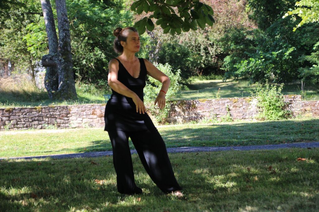 woman doing tai chi